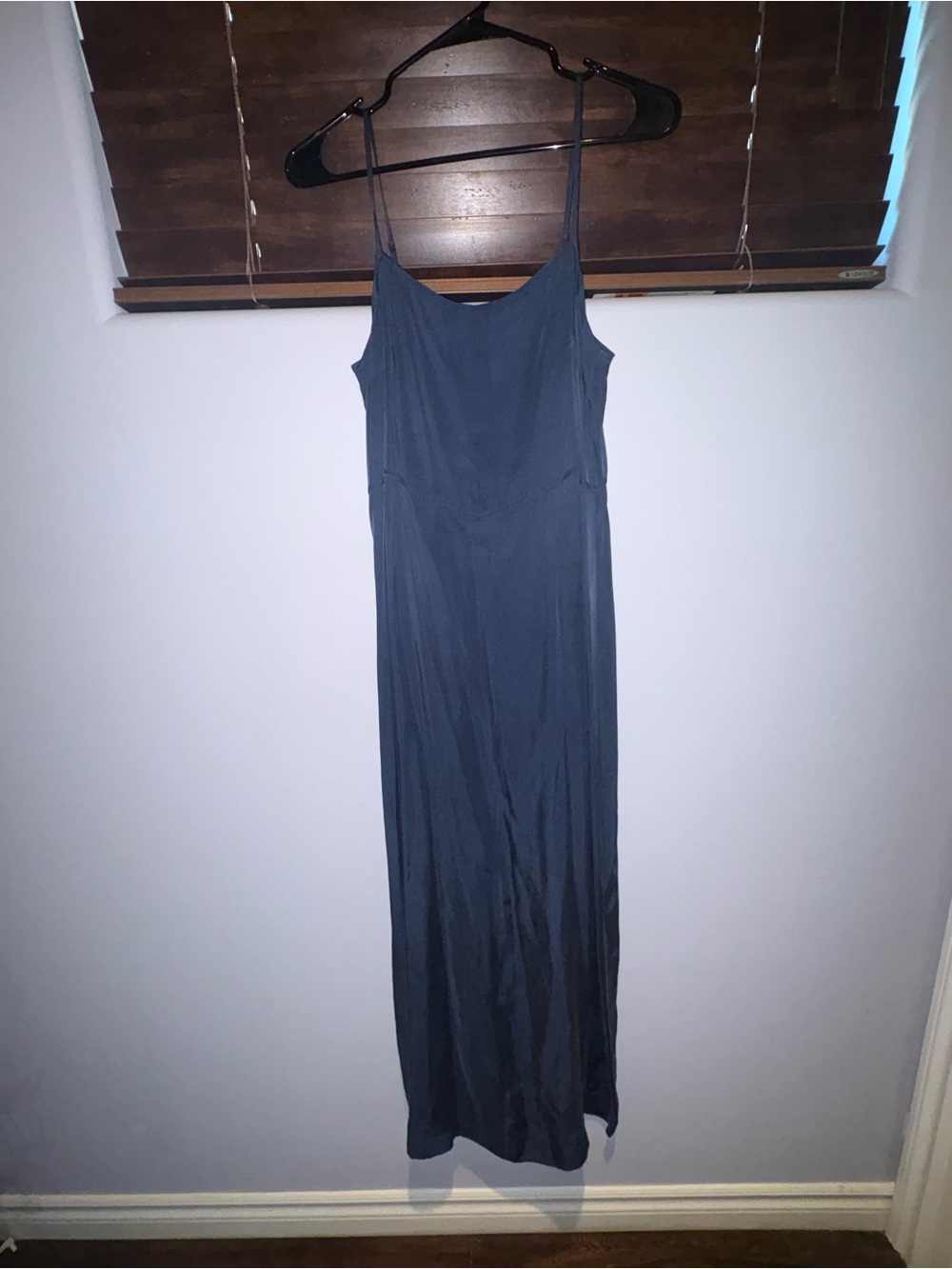 Vintage Express Navy Slip Maxi Dress